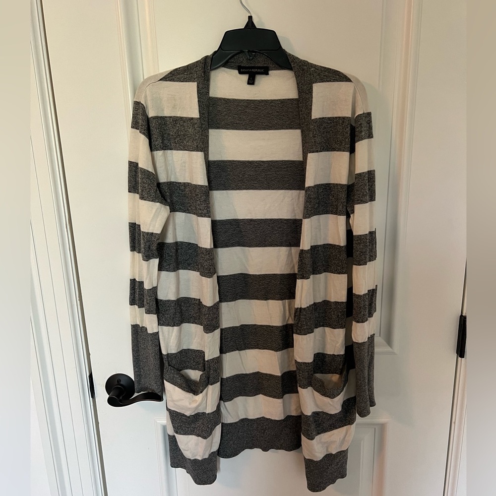 Banana Republic Striped Cardigan